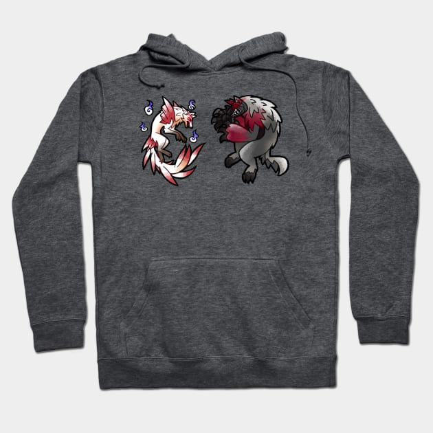 Nine Tails and Wolfssegner Hoodie by PrinceofSpirits